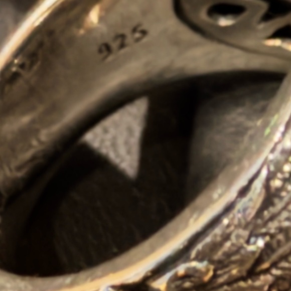 Scott Kay Sterling Silver and Onyx Guardian Angel Ring - Picture 6 of 6